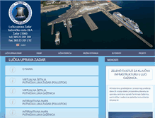 Tablet Screenshot of port-authority-zadar.hr